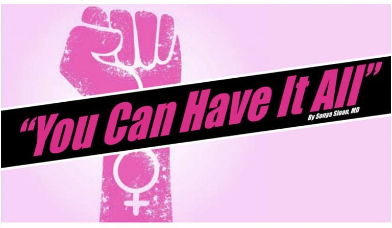 Feminist fist with quote
