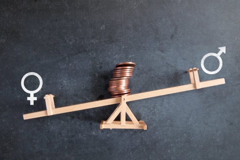 Gender pay gap on scales