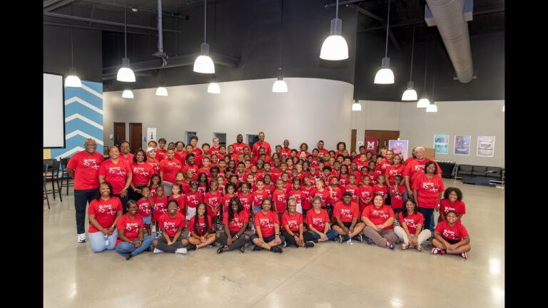 Group wearing red shirts